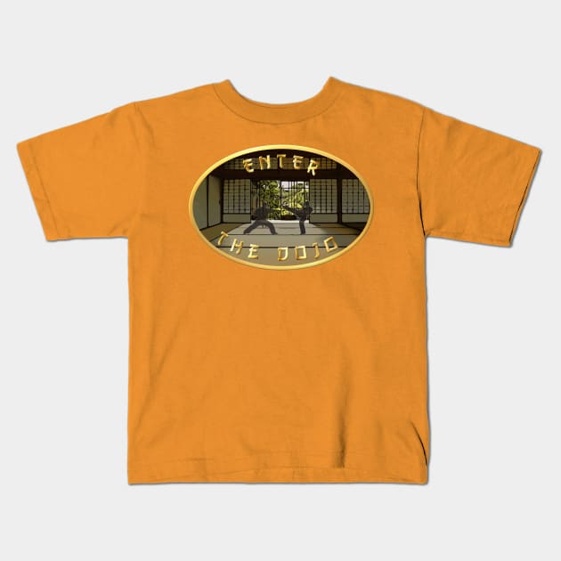 Enter the Dojo Kids T-Shirt by RandomChatterQGT